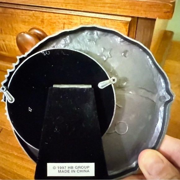 NWT Vintage Burnes baby photo frame with baby adventure blue elephant plush - Picture 3 of 9